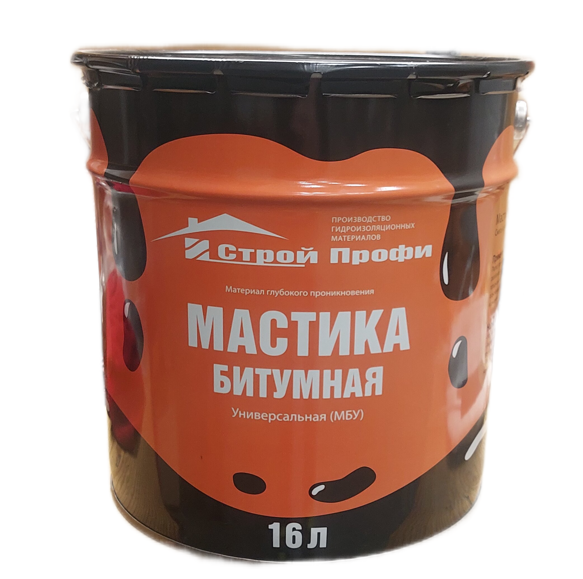 картинка Мастика битумная изоляционная Строй Профи 16кг. 18литров. от базы строительно-отделочных материалов