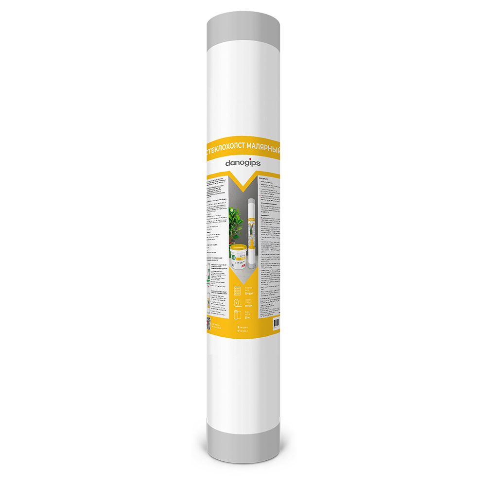 картинка Стеклохолст маляр. Danogips 50г/м2 50м (кор8шт) от базы строительно-отделочных материалов